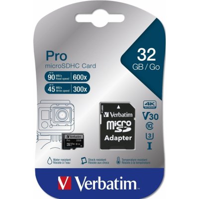 Verbatim microSDHC 32 GB 47041 – Hledejceny.cz