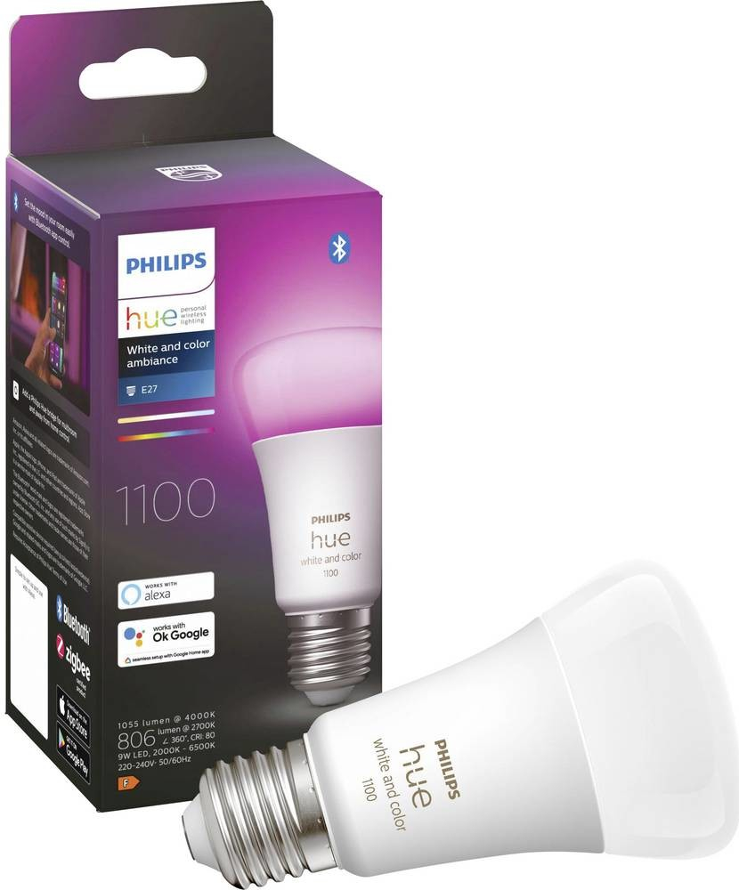 Philips Chytrá žárovka Hue Bluetooth 9W, E27, White and Color Ambiance