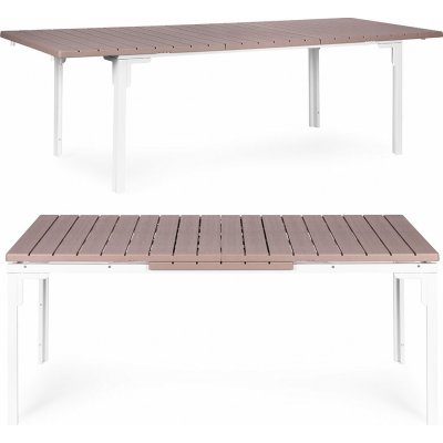 MultiGarden SAE-180-3-5 Rozkládací zahradní stůl 180-240 cm, béžový – Sleviste.cz