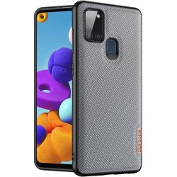 Pouzdro Dux Ducis Fino Samsung Galaxy A12 šedé