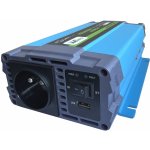 Carspa P500-12/24-25, 12/24V, 230V, USB, 500W čistá sinusovka – Zboží Mobilmania