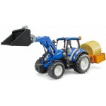 Bruder 2187 New Holland T5.120 s čelním nakladačem, sklápěcím boxem a vidlemi – Zboží Dáma