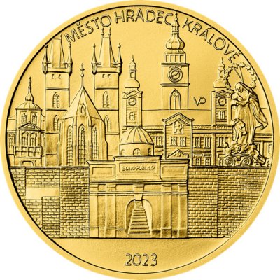 ČNB Zlatá mince 5000 Kč Město Hradec Králové 2023 Standard 1/2 oz – Zboží Mobilmania