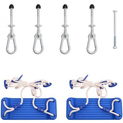 vidaXL houpačky s lany 2 ks. modrá 38 x 16 cm – Sleviste.cz