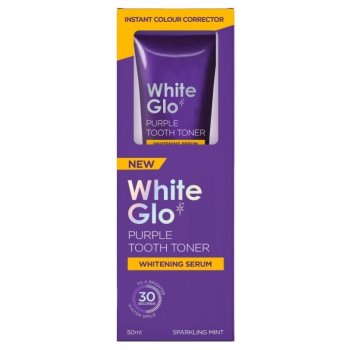 White Glo Purple Tooth Toner Whitening Serum 50 ml