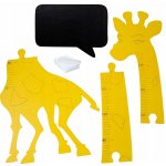 Kik žirafa růstová míra 125 cm žlutá + křídová tabule 32 x 44 cm – Zboží Dáma