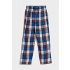 Dětské pyžamo a košilka Gant Multi Check Pajama Pants modrá