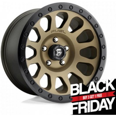 Fuel D600 Vector 8,5x17 6x139,7 ET7 matt bronze black bead ring – Hledejceny.cz