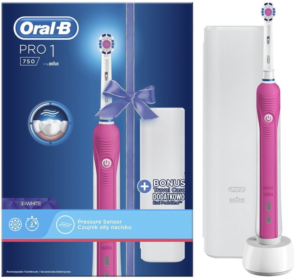 Oral-B Pro 1 750 Design Edition Pink od 995 Kč - Heureka.cz