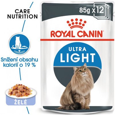 Royal Canin Ultra Light Jelly pro kočky s nadváhou v želé 12 x 85 g – Hledejceny.cz