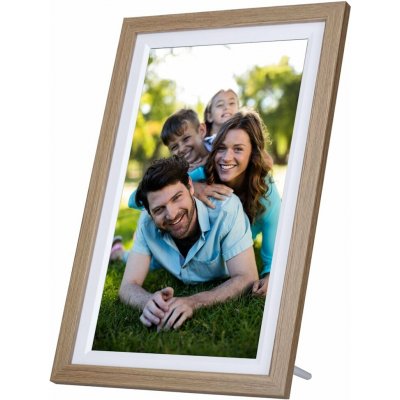 Rollei fotorámeček WiFi 152/ úhlopříčka 15.6"/ 32GB/ 2W/ Frameo APP/ Světlé dřevo – Zboží Živě