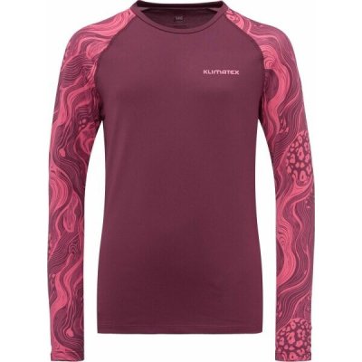 Klimatex RAVN Dětské funkční termo triko vínová – Sleviste.cz