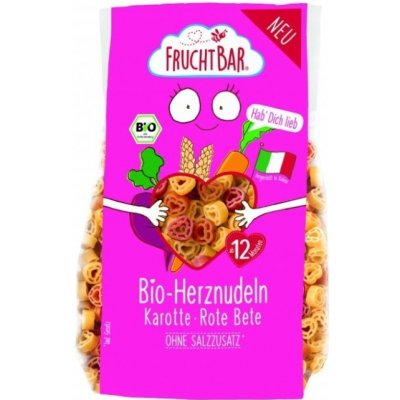 Fruchtbar Bio srdíčka s mrkví, řepou a pšenicí 300 g