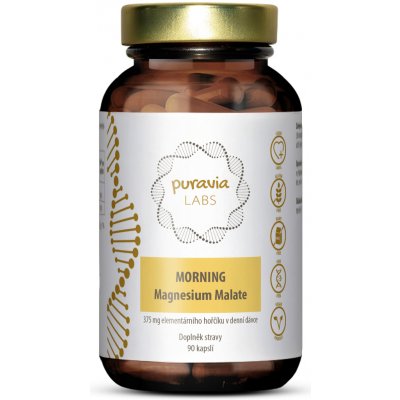 Puravia LABS MORNING Magnesium Malát 90 kapslí – Hledejceny.cz