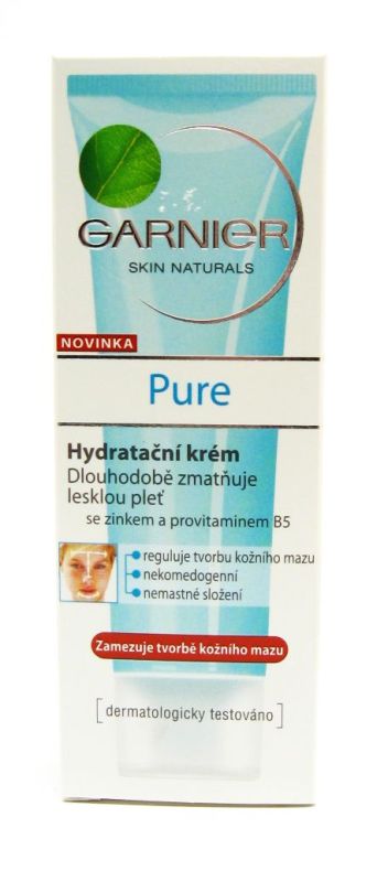 Garnier Skin Naturals Pure Sebum control krém zmatňující lesklou pleť 75 ml  od 114 Kč - Heureka.cz