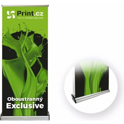 Print.cz Oboustranný reklamní Roll Up banner Exclusive, 85x200cm – Zboží Živě