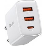 Baseus kompaktní rychlonabíjecí adaptér 2x USB-A, 1x Type-C 30W CCXJ-E02 – Zboží Mobilmania