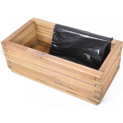 Rojaplast Květináč Maxi dřevěný 100 x 50 x 40 cm přírodní borovice – Zboží Dáma