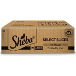 Sheba Select Slices kachna kuře drůbež krůta v omáčce 72 x 85 g – Sleviste.cz