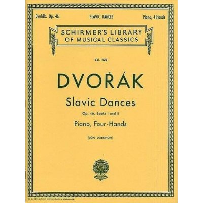 antonín dvořák: slovanské tance op. 46 (noty na čtyřruční klavír) –  Heureka.cz