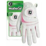 FootJoy WeatherSof Womens Golf Glove bílo/růžová levá ML – Zboží Dáma