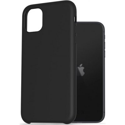 Pouzdro AlzaGuard Premium Liquid Silicone Case iPhone 11 černé – Zboží Mobilmania