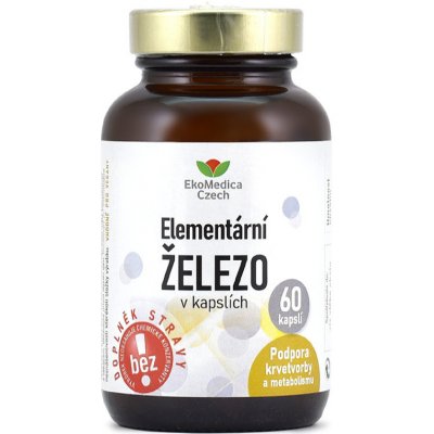 Ekomedica Elementární železo 60 kapslí – Hledejceny.cz