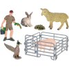 Figurka Zoolandia Mikro trading Ovce s prasetem a doplňky