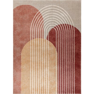 Dywany Łuszczów Fusion 0810 beige/terra – Zboží Mobilmania