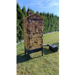 OHENVZAHRADE.CZ Dřevěná udírna 4XL Bestla s kováním a festovníma nohama – Zboží Dáma