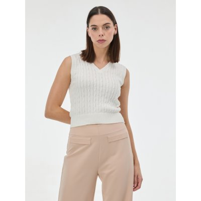 ORSAY Krémová dámská úpletová vesta – Zboží Dáma