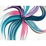 Barevné copánky na gumičce - na zakázku – Zboží Dáma