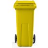 Contenur popelnice 120 L plastová žlutá