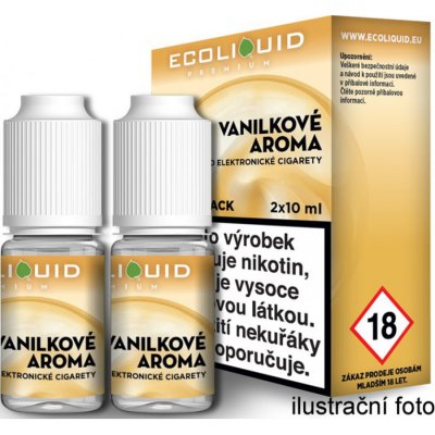 Ecoliquid Double Pack Vanilka 2 x 10 ml 0 mg – Zbozi.Blesk.cz