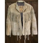 Stars and Stripes Westernová kožená bunda Hombre písková – Zboží Dáma