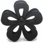 Skřipec na vlasy - květina Barva: černá – Zboží Mobilmania
