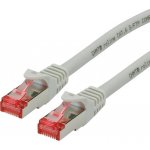 Roline 21.15.2608 S/FTP patch, kat. 6, Component Level, LSOH, 15m, šedý – Zboží Živě