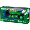 Dřevěný vláček Brio WORLD 33593 Velká zelená akční lokomotiva