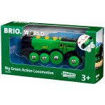 Brio WORLD 33593 Velká zelená akční lokomotiva – Zboží Dáma