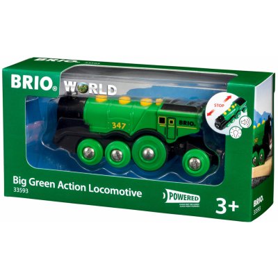 Brio WORLD 33593 Velká zelená akční lokomotiva – Zbozi.Blesk.cz