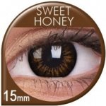 MaxVue ColorVue Big Eyes Sweet Honey tříměsíční nedioptrické 2 čočky – Zboží Mobilmania