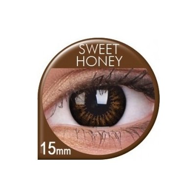MaxVue ColorVue Big Eyes Sweet Honey tříměsíční nedioptrické 2 čočky – Zboží Mobilmania