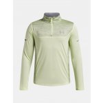 Under Armour Chlapecké tričko UA Tech Utility 1/4 Zip Zelená – Zboží Mobilmania