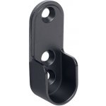 Walteco Držák oválné šatní tyče 30x15 mm černý 2 ks 60009 – Hledejceny.cz