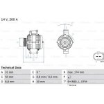 generátor BOSCH 0986046340