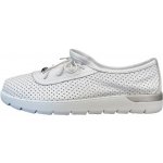 Looke kožené perforované polobotky Leonore White L1051_03 – Zboží Dáma