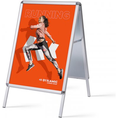 Jansen Display Reklamní ekonomické áčko 70 x 100 cm, oblý roh, profil 32 mm