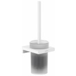 Hansgrohe AddStoris WC štětka nástěnná matné sklo bílá mat 41752700 – Sleviste.cz
