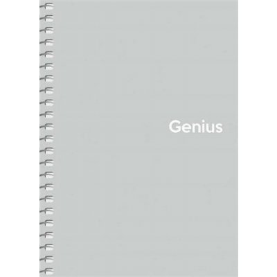 SHKOLYARYK Spirálový sešit Genius Pastel čtverečkovaný A6 PP desky