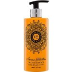 Vivian Gray Aroma Selection Orange & Peach mléko na ruce a tělo 400 ml – Zboží Dáma